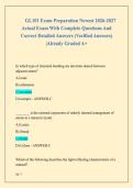GL101 Exam Preparation Newest 2026-2027  Actual Exam With Complete Questions And  Correct Detailed Answers &lpar;Verified Answers&rpar;  &vert;Already Graded A&plus; 
