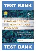Test Bank for Pharmacology for the Primary Care Provider 4th Edition by Marilyn Winterton Edmunds &vert;ISBN&colon; 9780323087902&vert; Guide A&plus;