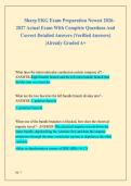 Sharp EKG Exam Preparation Newest 2026 2027 Actual Exam With Complete Questions And  Correct Detailed Answers &lpar;Verified Answers&rpar;  &vert;Already Graded A&plus;