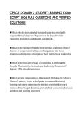 CPACE DOMAIN 2 STUDENT LEARNING EXAM SCRIPT 2026 FULL QUESTIONS AND VERIFIED SOLUTIONS