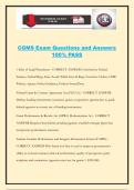 CGMS Exam Questions and Answers 100&percnt; PASS