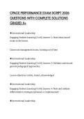 CPACE PERFORMANCE EXAM SCRIPT 2026 QUESTIONS WITH COMPLETE SOLUTIONS GRADED A&plus;