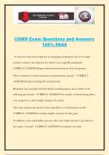 CGMS Exam Questions and Answers 100&percnt; PASS