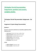 Christopher Parrish Documentation  Assignments&semi; questions and answers&comma;  complete solution&period;