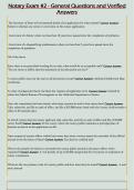 Notary Exam &num;2 - General Questions and Verified  Answers