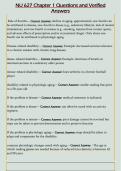 NU 627 Chapter 1 Questions and Verified  Answers