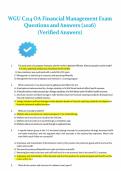 WGU C214 Financial Management &vert; OA Exam Bank &vert; Capital Structure & Leverage &vert; 2026