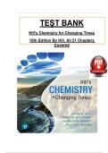 Test Bank - Hill's Chemistry for Changing Times 15th Edition &lpar; John Hill&rpar;&comma; Chapter 1 - 21 > Download as a PDF <