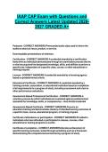 IAAP CAP Exam with Questions and Correct Answers Latest Updated 2026-2027 GRADED A&plus;&period;