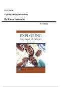 Exploring Marriages and Families 4th Edition &ndash; Karen T&period; Seccombe &vert; Test Bank Chapters 1&ndash;15 &vert; Complete Exam Questions & Verified Answers &vert; Latest Update