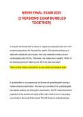 NR509 Final Exam 2025 &lpar;2 Versions Bundled&rpar; &vert; Complete Questions and Verified Answers