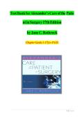 Test Bank for Alexander&rsquo;s Care of the Patient in Surgery 17th Edition by Rothrock&vert; Latest 2026