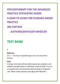 Psychotherapy Psychiatric Nurse Test Bank 2026 &vert; Wheeler Psychotherapy Study Guide