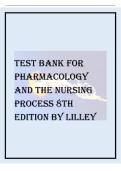 Test Bank for Pharmacology and the Nursing Process&comma; 8th Edition