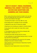 NUR 514 EXAM 5 &vert; RENAL DISORDERS&comma;  HEMODIALYSIS&comma; KIDNEY FUNCTION&comma; UTI&comma;  AKI&sol;CKD 2026 QUESTIONS AND  ANSWERS&vert; ACE YOUR GRADES&period;