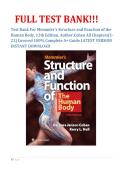 Test Bank For Memmler's Structure and Function of the Human Body&comma; 12th Edition&comma; Author&colon;Cohen All Chapters&lbrack;1-21&rsqb; Covered 100&percnt; Complete A&plus; Guide LATEST VERSION INSTANT DOWNLOAD