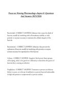  Focus on Nursing Pharmacology chapter 8  Questions And Answers 2025&sol;2026