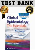Test Bank for Clinical Epidemiology&colon; The Essentials&comma; 6th Edition &lpar;Fletcher&rpar; &vert; All Chapters &lpar;1&ndash;14&rpar; &vert; 2026 Version