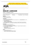 2025 AQA AS ENGLISH LANGUAGE Paper 2 Language Varieties   Question Paper & Mark Scheme &lpar;Merged&rpar; Monday 19 May 2025 &lbrack;VERIFIED&rsqb; 