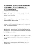 MI PERSONNEL AGENT ACTUAL EXAM PAPER 2026 COMPLETE QUESTIONS WITH FULL SOLUTIONS GRADED A&plus;