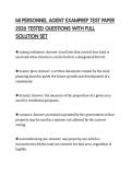 MI PERSONNEL AGENT EXAMPREP TEST PAPER 2026 TESTED QUESTIONS WITH FULL SOLUTION SET