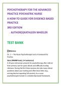 Psychotherapy Psychiatric Nurse Test Bank &mdash; Wheeler Study Guide &vert; PMHNP MCQs