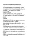 EDF 3020 EXAM 4 QUESTIONS & ANSWERS