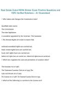 Package deal for Real Estate Dubai RERA Broker Exam Practice Questions with 100&percnt; Verified Solutions &vert; 2026&sol;2027 A&plus; Guaranteed Study Guide