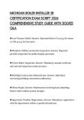 MICHIGAN BOILER INSTALLER 2B CERTIFICATION EXAM SCRIPT 2026 COMPREHENSIVE STUDY GUIDE WITH SOLVED Q&A