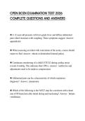 CPEN BCEN EXAMINATION TEST 2026 COMPLETE QUESTIONS AND ANSWERS