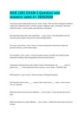 MAE 1351 EXAM 3 Question and answers rated A&plus; 2025&sol;2026