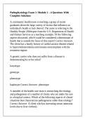 Pathophysiology Exam 1&colon; Module 1 &ndash; 4 Questions With Complete Solutions