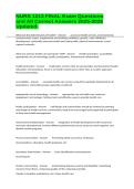 NURS 1213 FINAL Exam Questions and All Correct Answers 2025-2026 Updated&period;