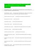 NURS 1213 Final Exam Questions and All Correct Answers 2025-2026 Updated&period;
