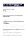 Nur 1113 Final Exam questions well answered graded A&plus; 2025&sol;2026