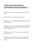 CPESC ACTUAL EXAM PAPER 2026 QUESTIONS WITH SOLUTIONS GRADED A&plus;