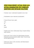 CPESC EXAM NEWEST ACTUAL EXAM 2026 ACTUAL EXAMINATION TEST COMPLETE QUESTIONS AND DETAILED SOLUTIONS