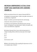 MICHIGAN JURISPRUDENCE ACTUAL EXAM SCRIPT 2026 QUESTIONS WITH ANSWERS GRADED A&plus;
