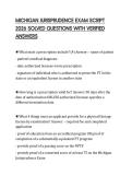 MICHIGAN JURISPRUDENCE EXAM SCRIPT 2026 SOLVED QUESTIONS WITH VERIFIED ANSWERS