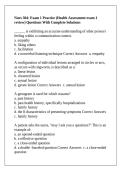 Nurs 304&colon; Exam 1 Practice &lpar;Health Assessment exam 1 review&rpar; Questions With Complete Solutions