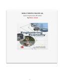 Engineering Economy&comma; 9th Edition &ndash; Leland Blank & Anthony Tarquin &ndash; Solutions Manual for Chapters 1&ndash;19