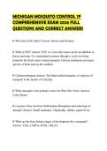 MICHIGAN MOSQUITO CONTROL 7F COMPREHENSIVE EXAM 2026 FULL QUESTIONS AND CORRECT ANSWERS