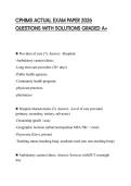 CPHIMS ACTUAL EXAM PAPER 2026 QUESTIONS WITH SOLUTIONS GRADED A&plus;