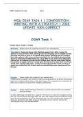 WGU D269 TASK 1 &vert; COMPOSITION&colon; WRITING WITH A STRATEGY &vert; 2026 UPDATE 100&percnt; CORRECT