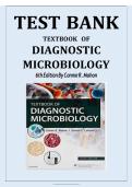 Latest Test Bank for Textbook of Diagnostic Microbiology 6th Edition by Connie R&period; Mahon & Donald C&period; Lehman Complete Verified Questions and Answers