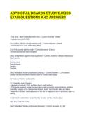 ABPD ORAL BOARDS STUDY BASICS EXAM QUESTIONS AND ANSWERS