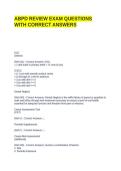 ABPD REVIEW EXAM QUESTIONS WITH CORRECT ANSWERS