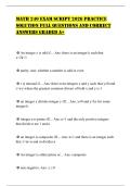 MATH 240 EXAM SCRIPT 2026 PRACTICE SOLUTION FULL QUESTIONS AND CORRECT ANSWERS GRADED A&plus;