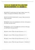 MATH GKT EXAMS SET FULL SOLUTION SOLVED QUESTIONS 2026 GRADED A&plus;&period;