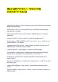 MDA CHAPTER 57 - PEDIATRIC DENTISTRY EXAM QUESTIONS WITH CORRECT ANSWERS 